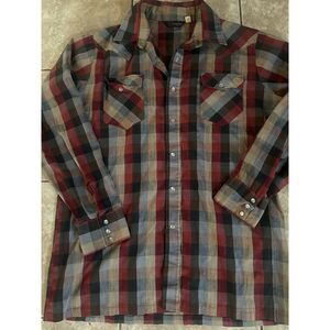 Corzini 2XLT 2XL Tall Plaid LS Snap Closure Shirt Pockets